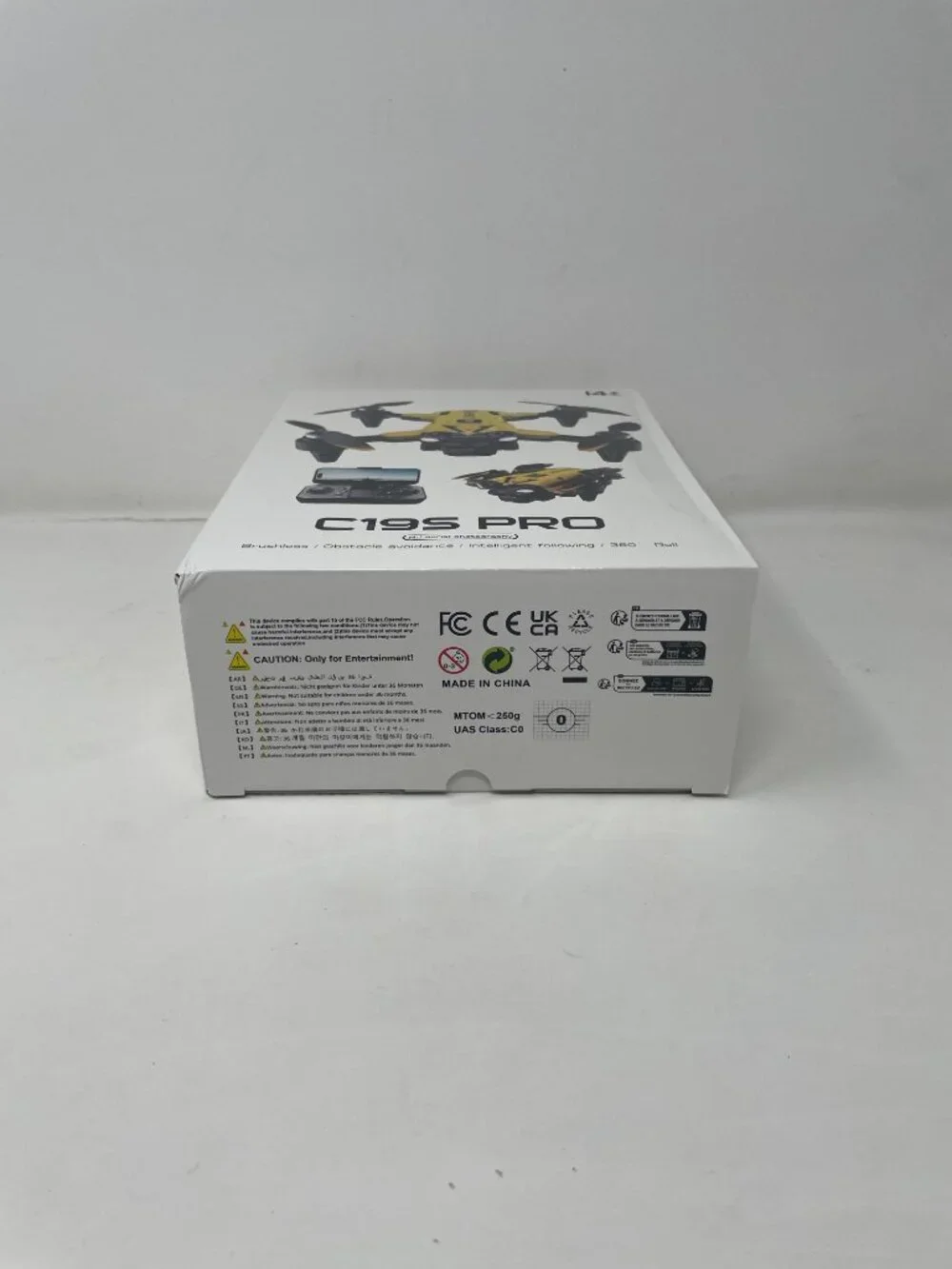 C195 Pro Drone Quadcopter Black and yellow